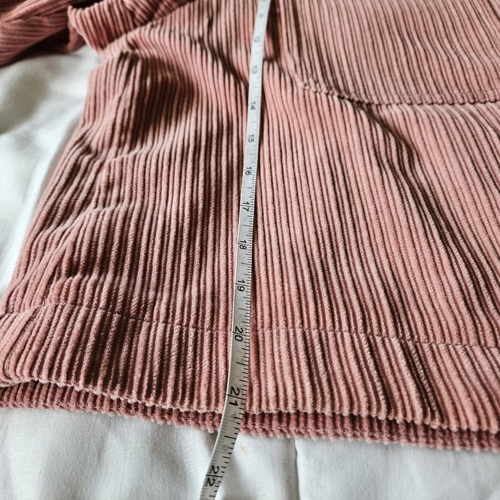 Zara Pink Corduroy Cropped Jacket - Size L - EUC - Picture 9 of 9